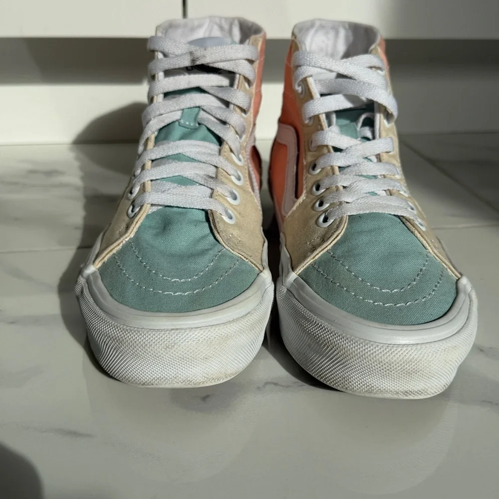 Vans Sk8-Hi Tapered Pastel Block Lace Up Shoes High Top Sneakers Women’s Size 7